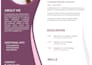 design a professional resume and modern CV layout